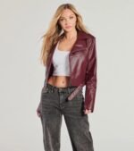 Ride With Me Genuine Leather Moto Jacket