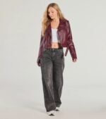 Ride With Me Genuine Leather Moto Jacket