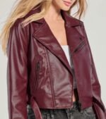Ride With Me Genuine Leather Moto Jacket