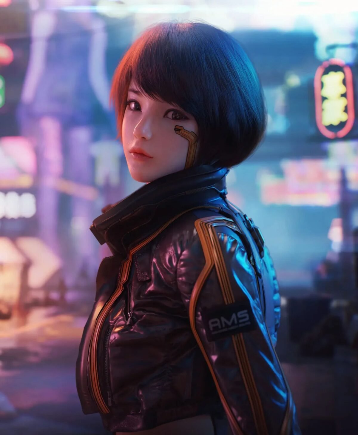 Syn Leather Jacket Cyberpunk 2077 Syn Leather Jacket Cyberpunk 2077