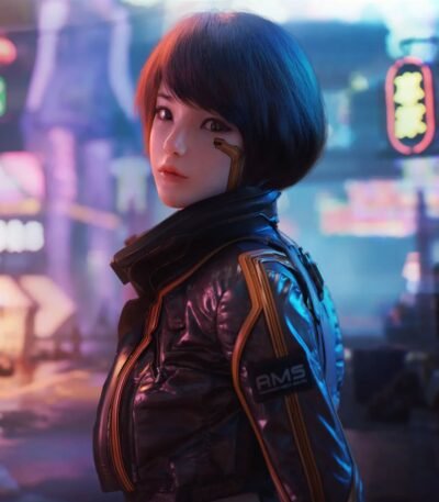 Syn Leather Jacket Cyberpunk 2077