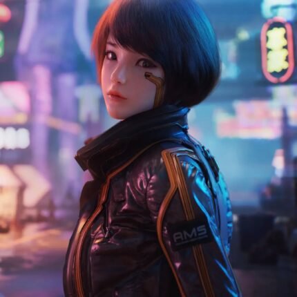 Syn Leather Jacket Cyberpunk 2077