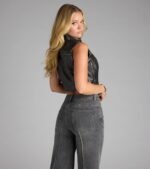 Throttle Babe Genuine Leather Moto Vest