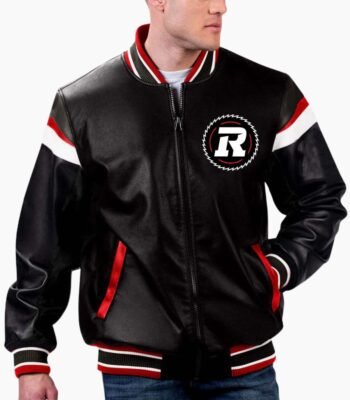 CFL Ottawa Varsity Leather Jacket