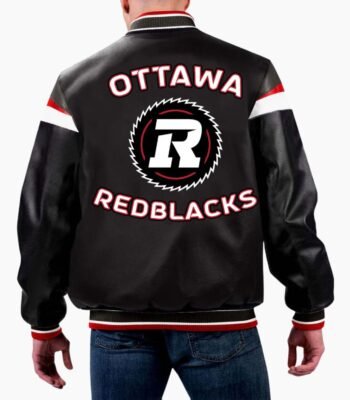 CFL Ottawa Varsity Leather Jacket