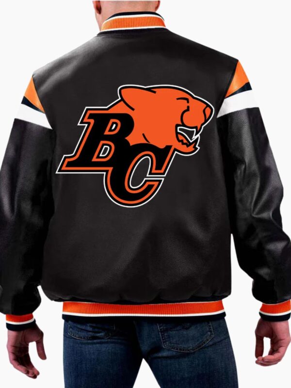 CFL Team BC Lions Varsity Leather Jacket
