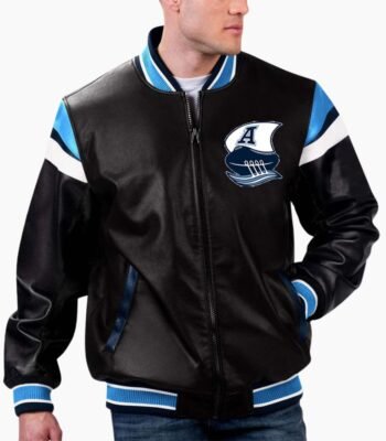 CFL Toronto Argonauts Varsity Leather Jacket