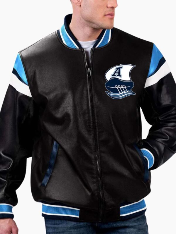 CFL Toronto Argonauts Varsity Leather Jacket