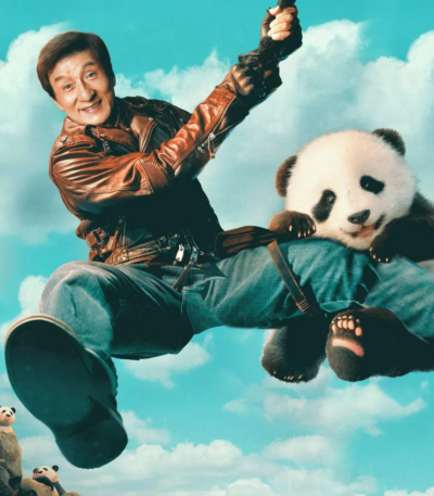 Jackie Chan Panda Plan 2024 Leather Jacket