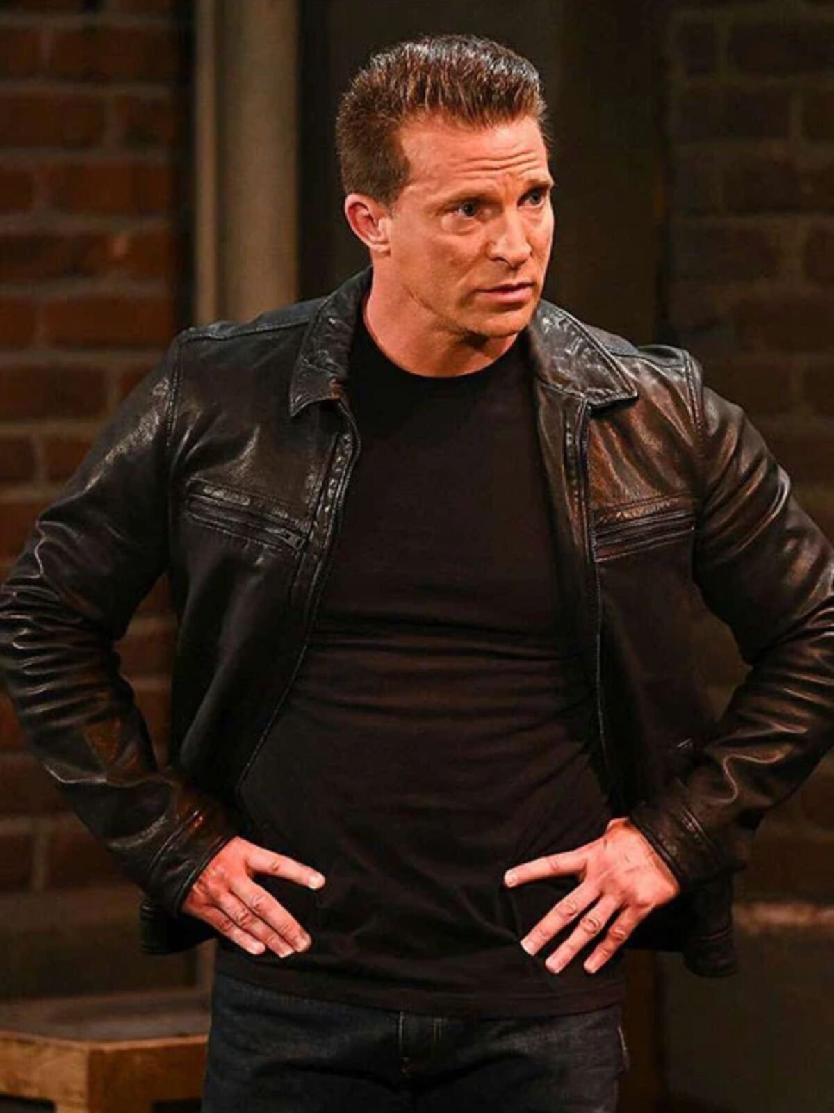 Jason Morgan General Hospital Black Leather Jacket