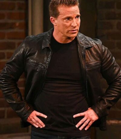 Jason Morgan General Hospital Black Leather Jacket