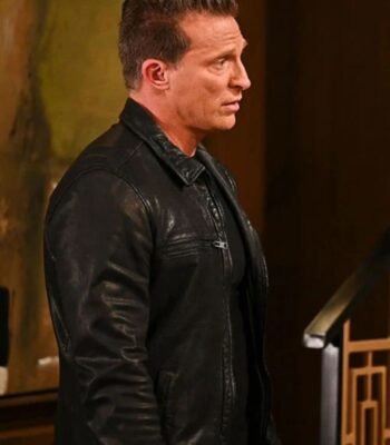 Jason Morgan General Hospital Black Leather Jacket