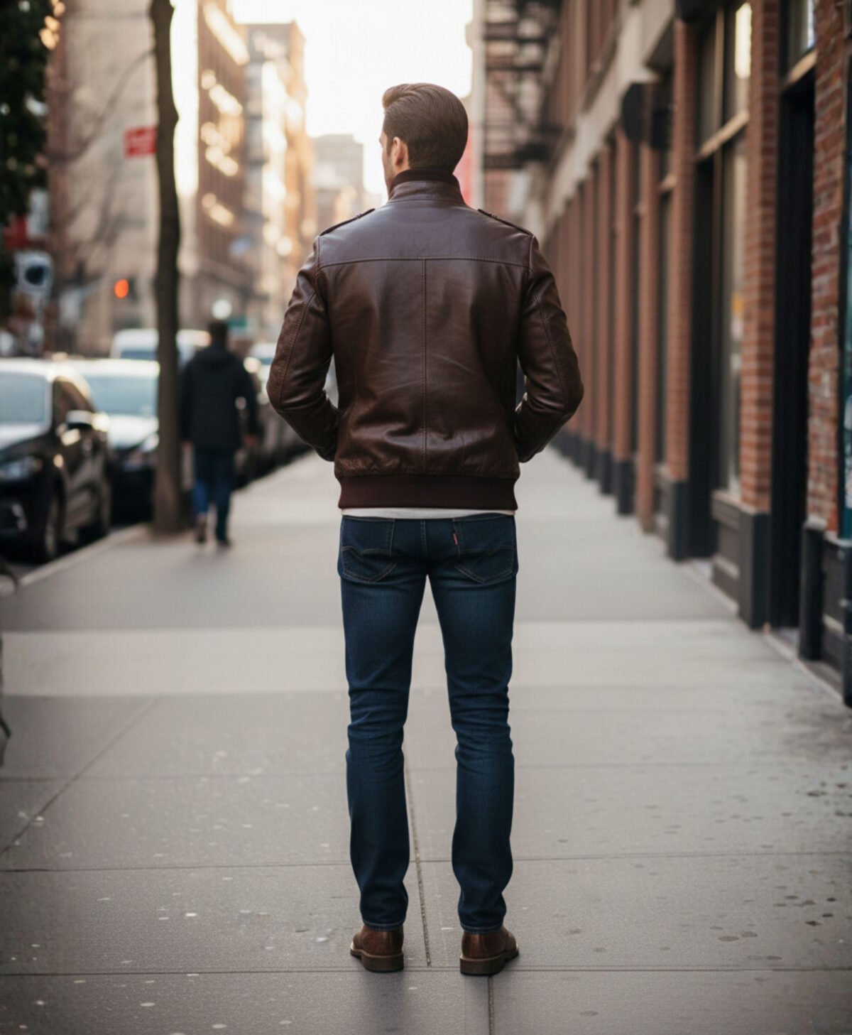 Men's Dark Brown Leather Jacket