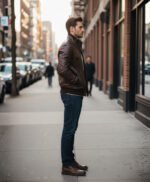 Men's Dark Brown Leather Jacket