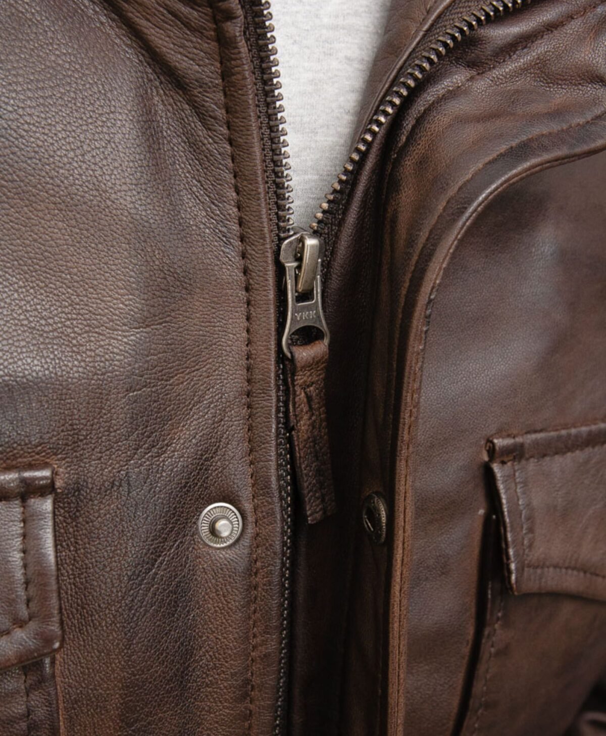 Men's Dark Brown Leather Jacket