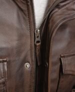 Men's Dark Brown Leather Jacket