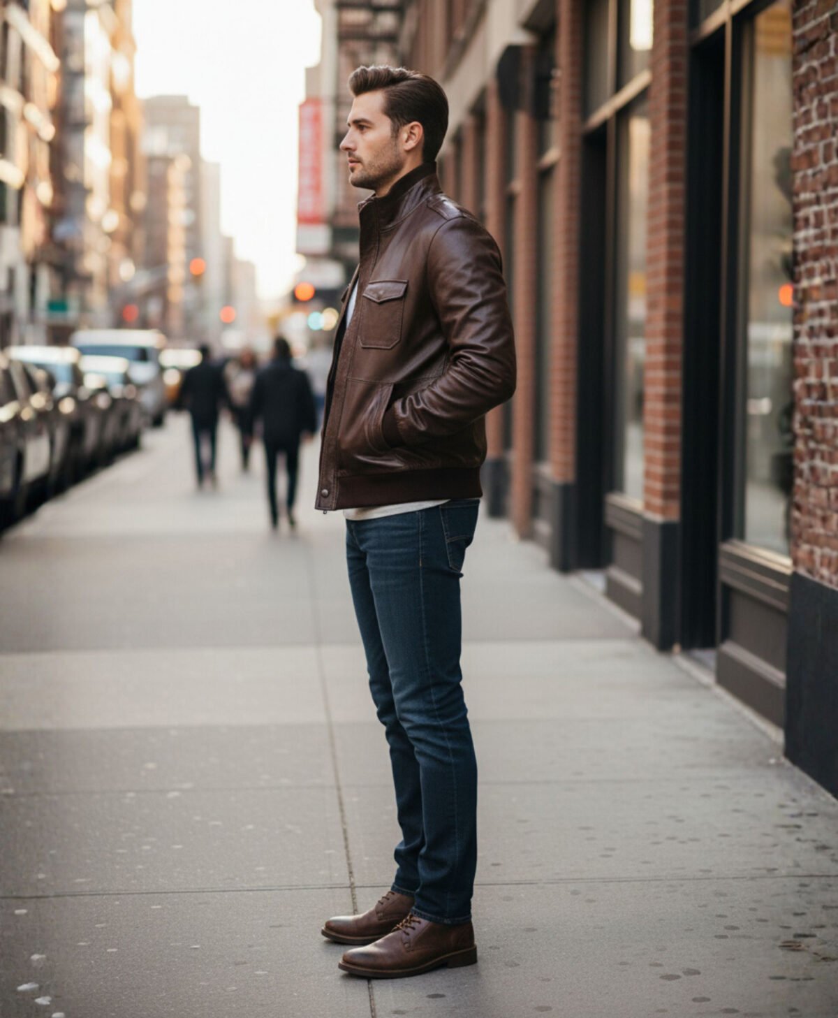Men's Dark Brown Leather Jacket