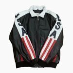 Michael Hoban American Flag USA Leather Jacket