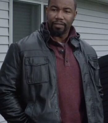 Michael Jai White Chain of Command Black Leather Jacket