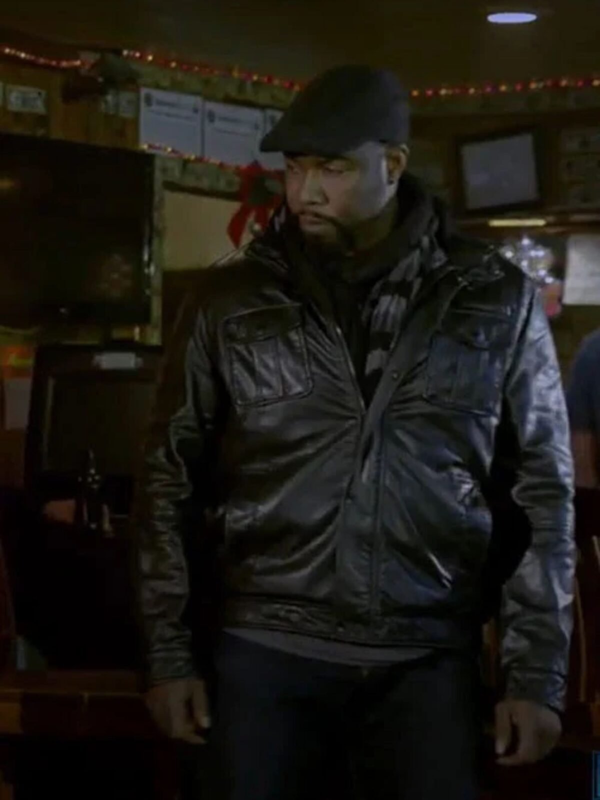 Michael Jai White Chain of Command Black Leather Jacket