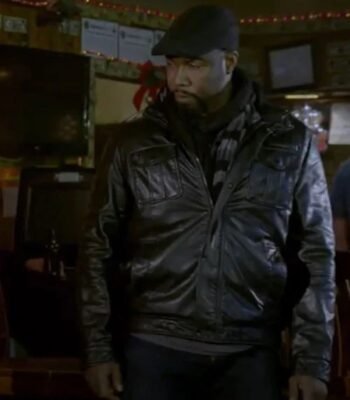 Michael Jai White Chain of Command Black Leather Jacket