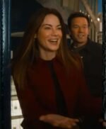 Michelle Monaghan The Family Plan 2 Red Jacket