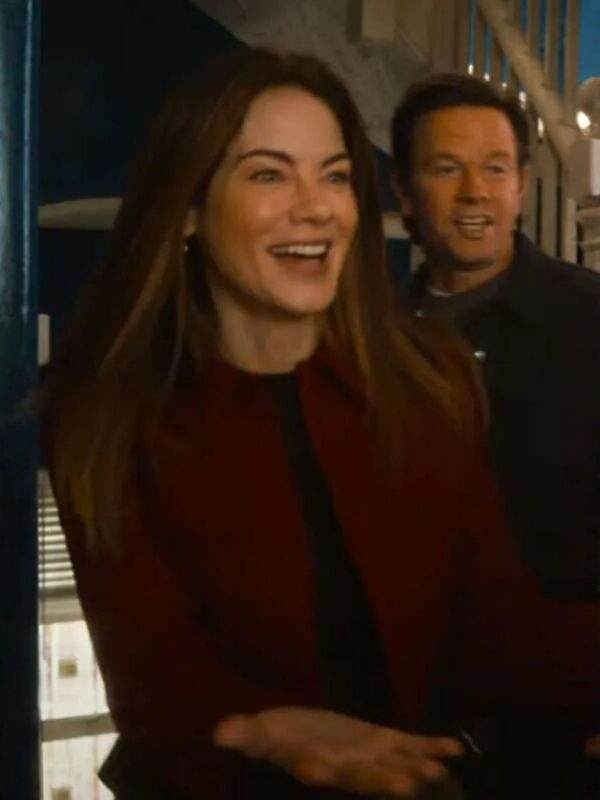 Michelle Monaghan The Family Plan 2 Red Jacket
