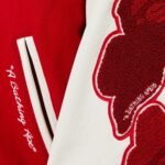 Multi Motif Varsity Jacket in Wool & Leather