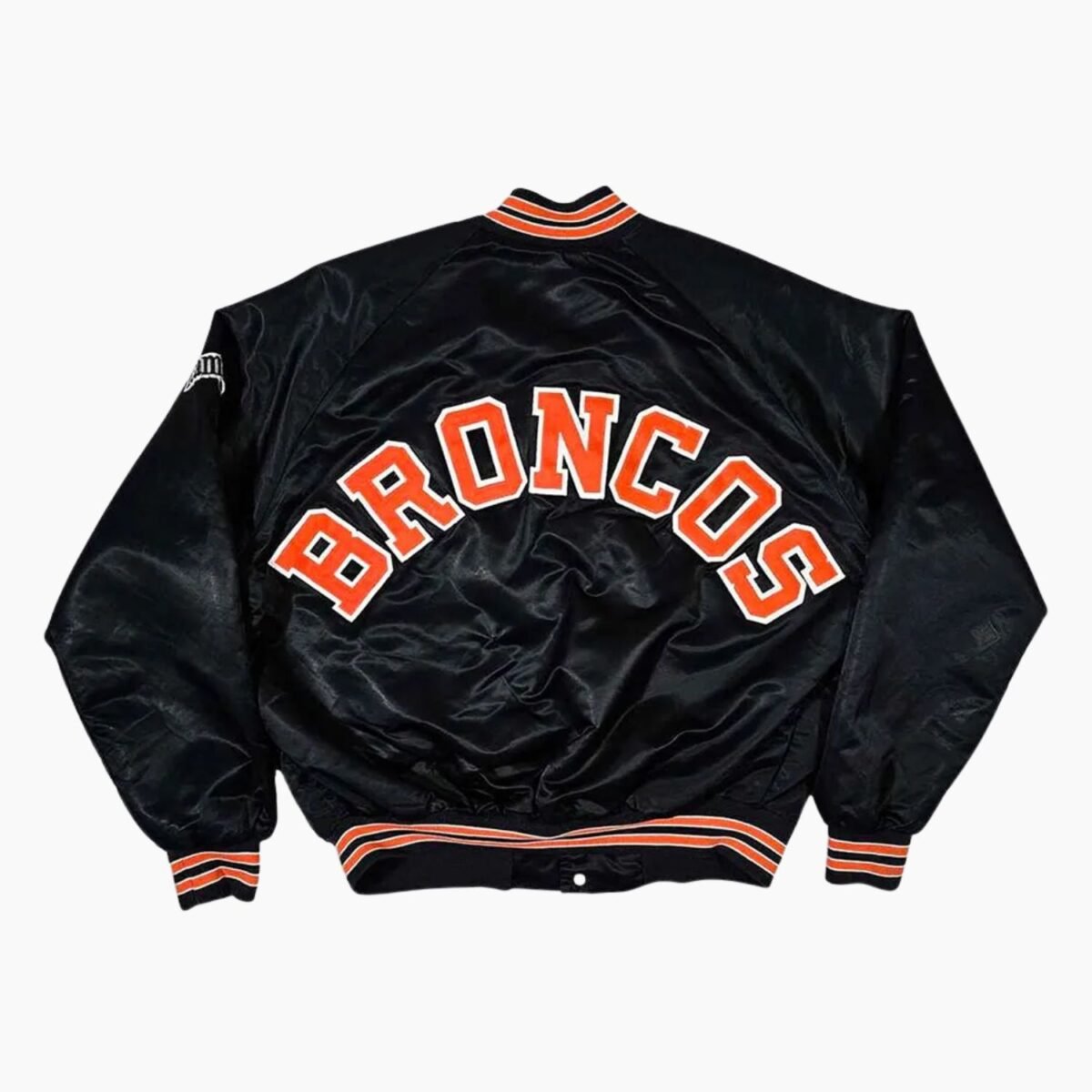 NFL 80's Denver Broncos Black Bomber Jacket