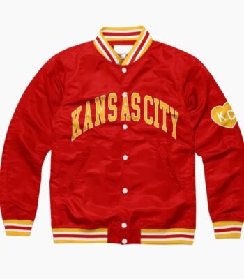 NFL Arch Kansas City Satin Varsity Jacket