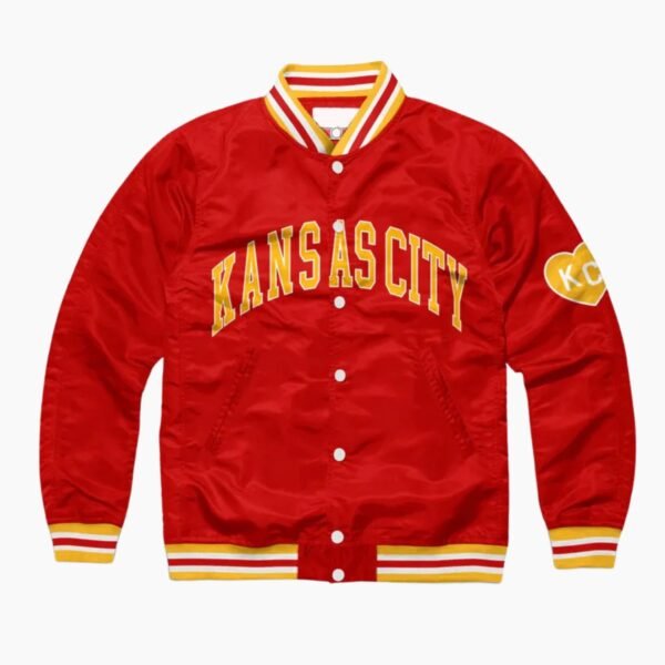 NFL Arch Kansas City Satin Varsity Jacket