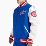 NFL Buffalo Bills Old English Classic Rib Blue Varsity Jacket