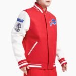 NFL Buffalo Bills Old English Classic Rib Red Varsity Jacket