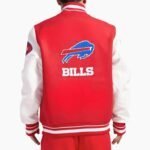 NFL Buffalo Bills Old English Classic Rib Red Varsity Jacket