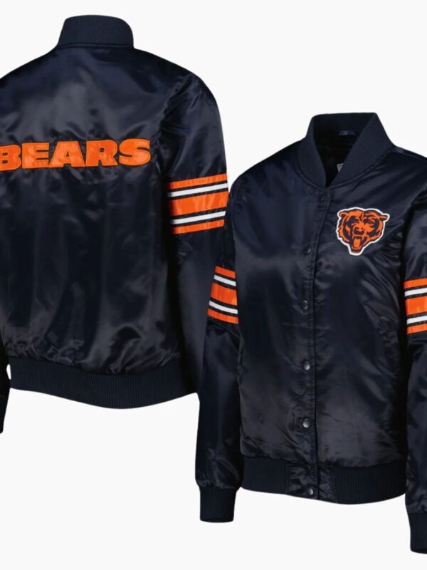 NFL Chicago Bears Satin Varsity Jacket