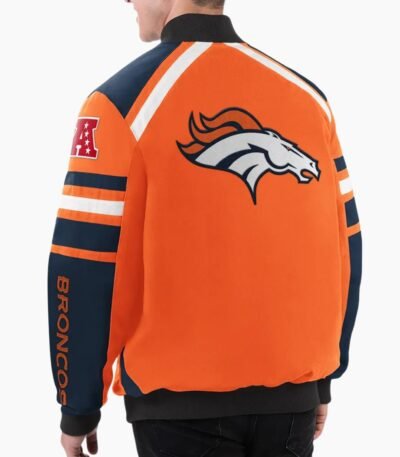 NFL Denver Broncos Power Forward Racing Varsity Jacket