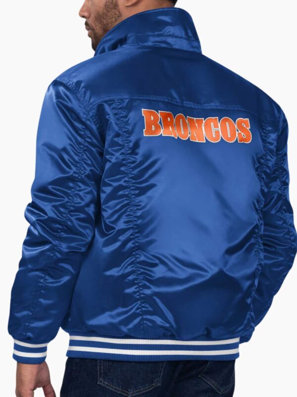 NFL Denver Broncos Satin Varsity Jacket