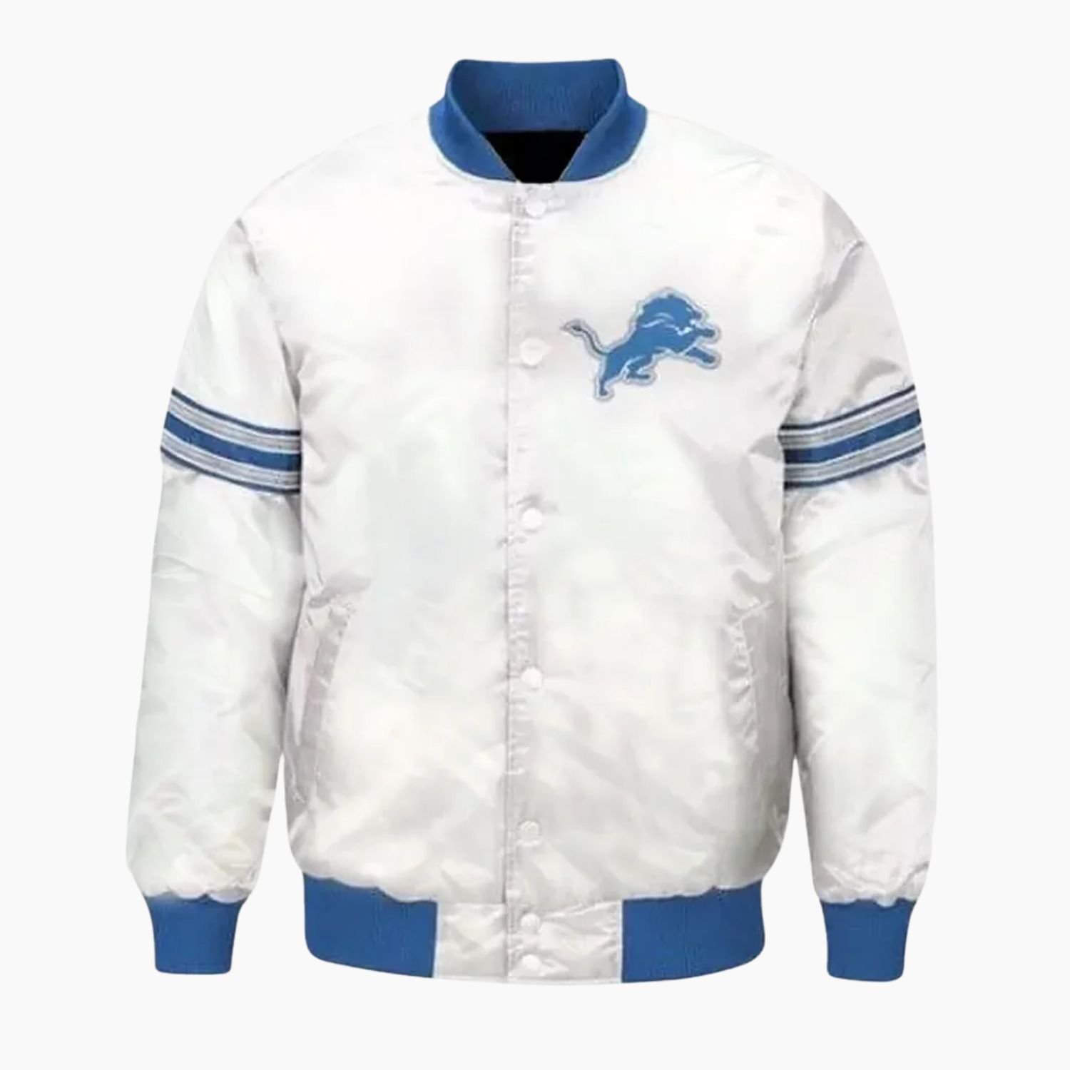 NFL Detroit Lions Satin Jacket With Unique Color NFL Detroit Lions Satin Jacket With Unique Color