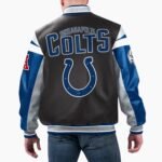 NFL Indianapolis Colts Varsity Leather Jacket