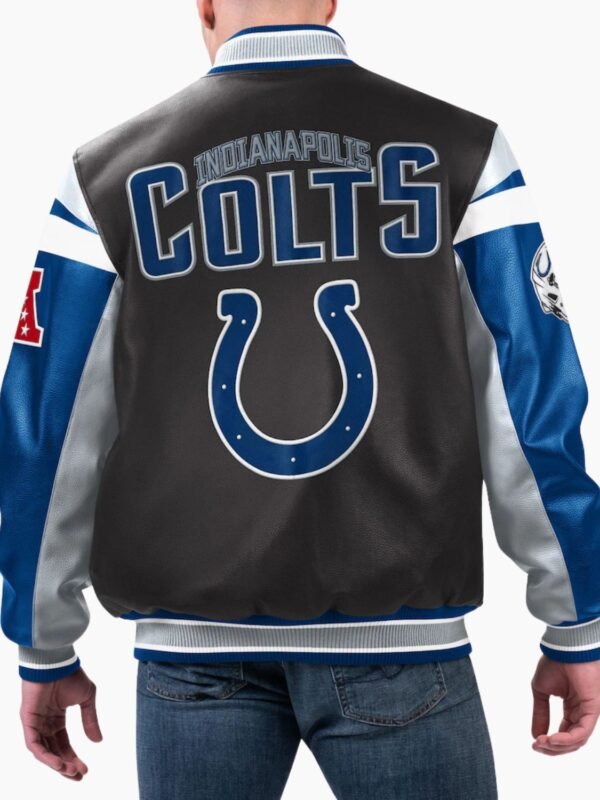 NFL Indianapolis Colts Varsity Leather Jacket