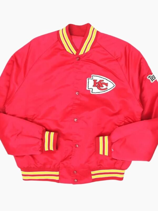 NFL Kansas City Chief Team 1990's Red Bomber Jacket