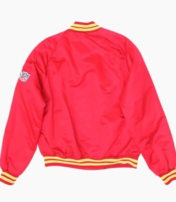 NFL Kansas City Chief Team 1990's Red Bomber Jacket