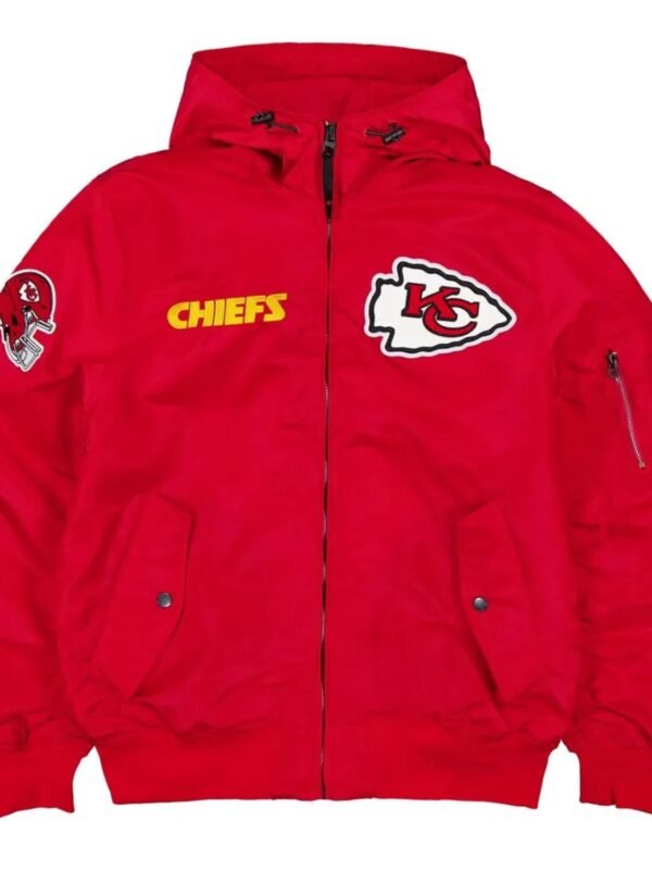 NFL Kansas City Chiefs Satin Varsity Jacket