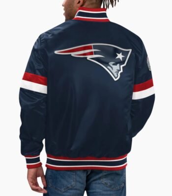 NFL New England Patriots Satin Varsity Jacket