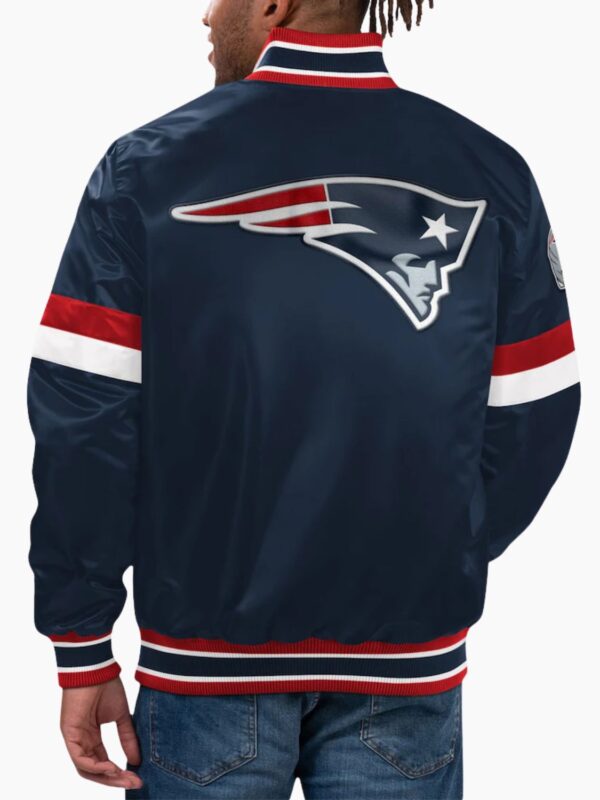 NFL New England Patriots Satin Varsity Jacket