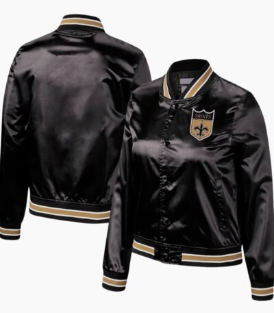 NFL New Orleans Saints Satin Varsity Jacket