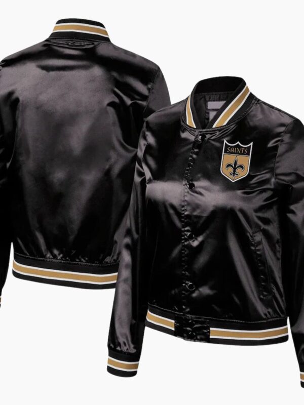 NFL New Orleans Saints Satin Varsity Jacket