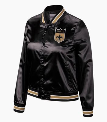 NFL New Orleans Saints Satin Varsity Jacket