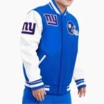 NFL New York Giants Blue White Varsity Jacket