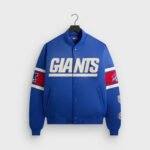 NFL New York Giants Satin Bomber Jacket